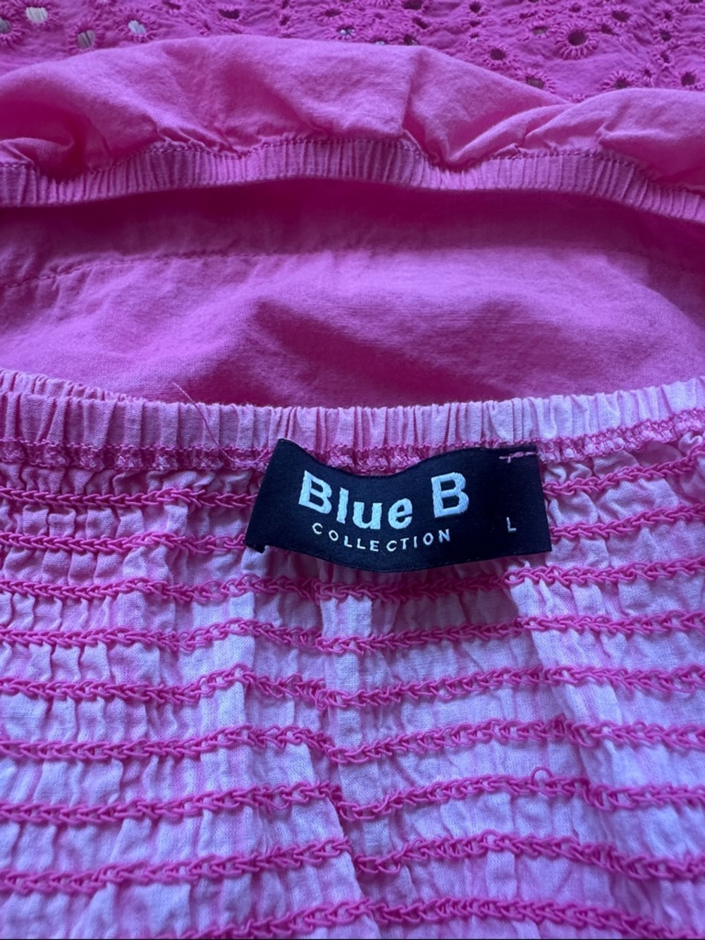 Blue B Collection Pink Ruffled Tube Top - Picture 4 of 5